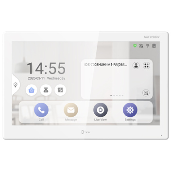 10" IP Android відеодомофон WIFI з пам'яттю Hikvision DS-KH9510-WTE1