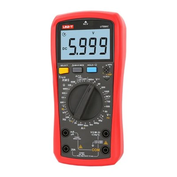 Мультиметр UNI-T UT890C, цифровий, (новий, царапини на рамці екрану)