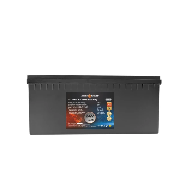 Аккумулятор LP LiFePO4 24V - 140 Ah (BMS 150A) пластик