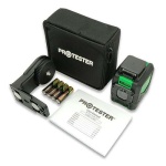 Побудовник площин лазерний H360°/1V, (зелений промінь) PROTESTER LL305G - Зображення 3