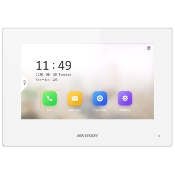 7" IP відеодомофон PoE Hikvision DS-KH6320-LE1/White