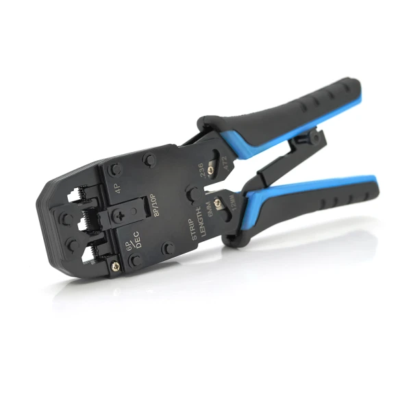 Інструмент Merlion HT-200R з храповиком для обтискача RJ-45 (8P8C) та RJ-12/11 (6P6C), 4P/6P/8P/10P
