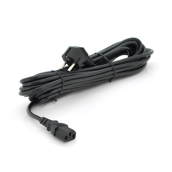 Кабель живлення Ritar PC-186 CEE7/17-C13, 10.0m, 0.75mm, 3 pin (євровилка), Black, OEM, МЕДЬ!!!!