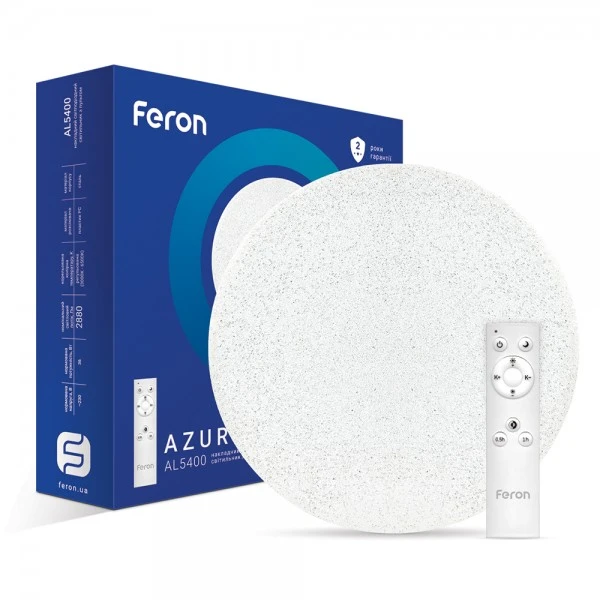 Світлодіодний світильник Feron AL5400 36W коло, 2880Lm 2700K-6400K 400*78mm (5908)