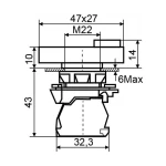 TB5-AL9325 Кнопка подвійна "Старт/Стоп" IP66 - Зображення 7