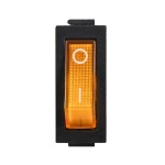 KCD3-101N 220V YL/B Перемикач 1 кл. жовтий з підсвічуванням - Зображення 2
