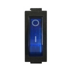 KCD3-101N BL/B 220V Перемикач 1 кл. синій з підсвічуванням - Зображення 2