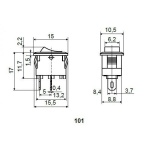 KCD5-101 WH/WH Перемикач 1 кл. білий - Зображення 4