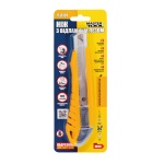 Ніж MASTERTOOL 18 мм ABS пластик з металевою напрямною кнопковий фіксатор 3 леза 17-0101 - Зображення 2