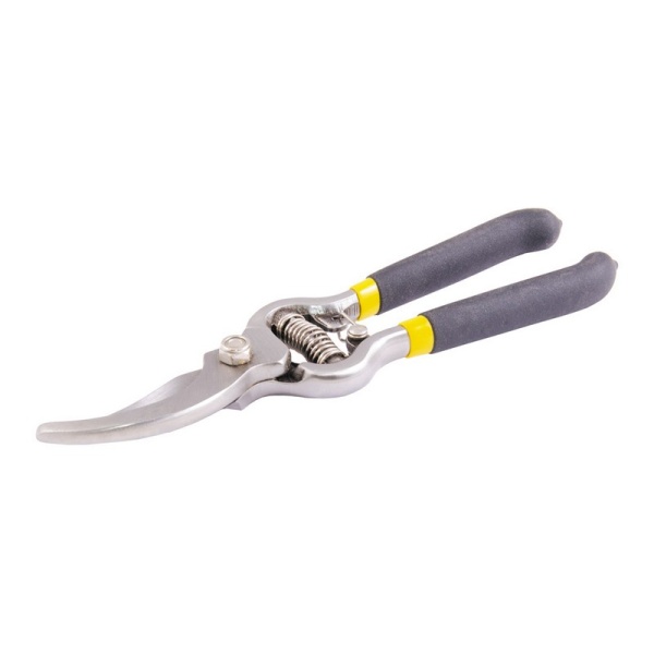 Секатор садовий MASTERTOOL 200 мм ручки метал+PVC лезо С45 14-6113