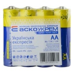 Батарейка сольова AА.R6.S4 (shrink 4)