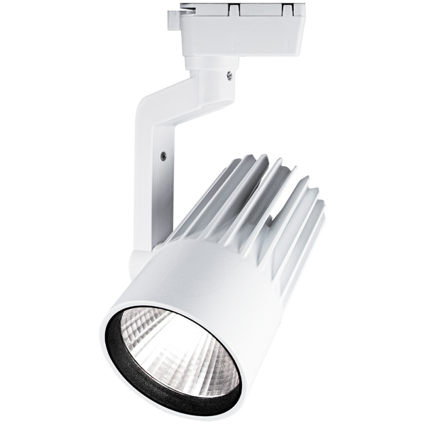 Трековий світлодіодний світильник на шинопровід JAZZWAY PTR 0125-2 25w 4000K 24° WH IP40 білий