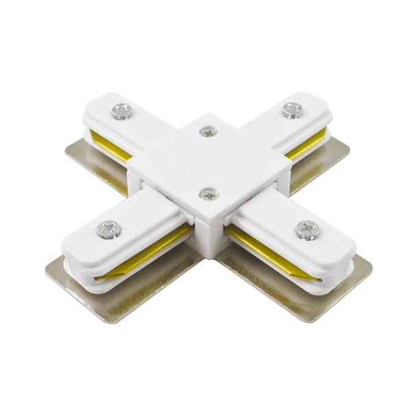 Коннектор  X -обр.для шинопровода JAZZWAY PTR CX-WH  білий