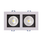 Світильник світлодіодний вбудований (карданний) JAZZWAY PSP-S212 2x8w 4000K 55° White IP40 - Зображення 3