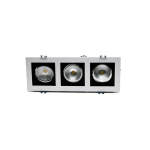Світильник світлодіодний вбудований (карданний) JAZZWAY PSP-S213 3x8w 4000K 55° White IP40 - Зображення 4