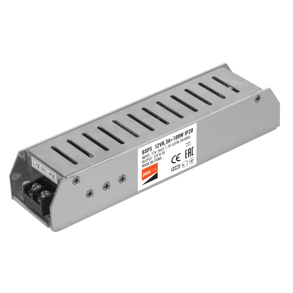 Блок живлення для світлодіодної стрічки 12V JAZZWAY BSPS 12V8,3A=100w IP20