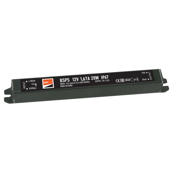 Блок питаниядля светодиодной ленты 12V JAZZWAY BSPS 12V1,67A=20w IP67