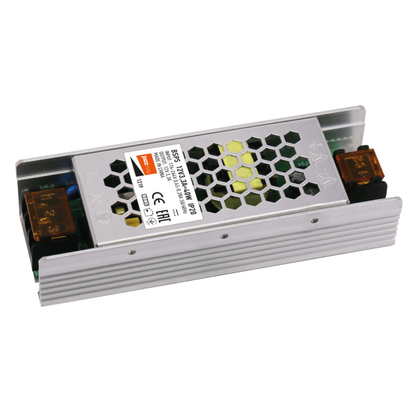 Блок живлення для світлодіодної стрічки 12V JAZZWAY BSPS 12V3,3A=40w IP20