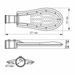 LED ліхтар вуличний VIDEX IP65 30W 5000K VL-SLE15-306 - Зображення 3