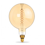 LED лампа VIDEX Filament G200FASD 8W E27 2200K дімерна бронза - Зображення 2