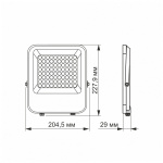 LED прожектор PREMIUM VIDEX F2 50W 5000K - Зображення 4