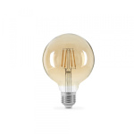 LED лампа TITANUM Filament G95 6W E27 2200K бронза - Зображення 2