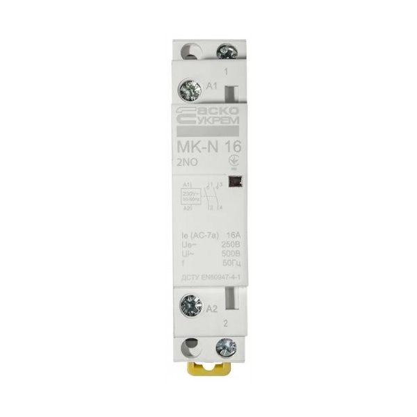 Модульний контактор MK-N 2P 16A 2NO 220V