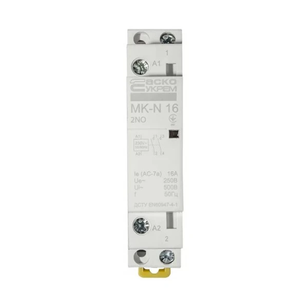 Модульний контактор MK-N 2P 16A 2NO 220V