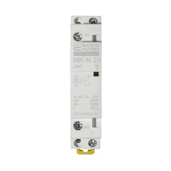 Модульний контактор MK-N 2P 20A 2NO 220V