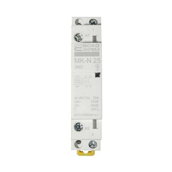 Модульний контактор MK-N 2P 25A 2NO 220V