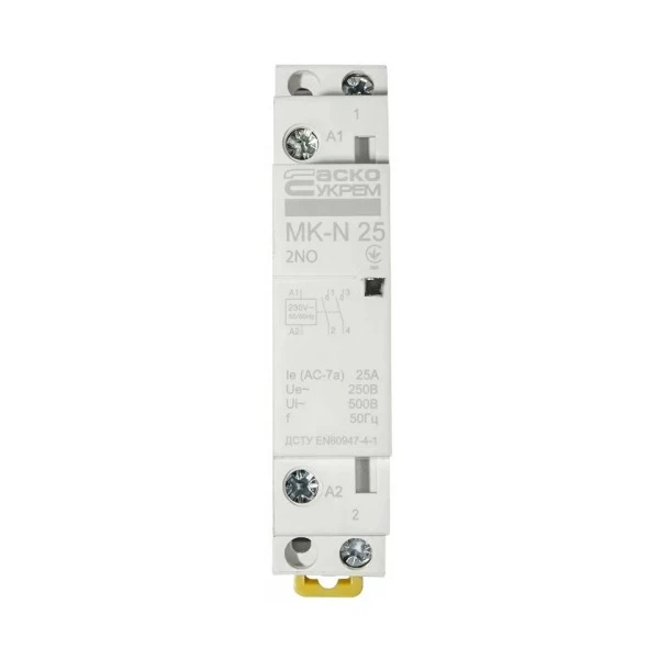 Модульний контактор MK-N 2P 25A 2NO 220V
