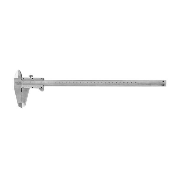 Штангенциркуль механічний MASTERTOOL 300 мм крок 0,02 мм у ПВХ чохлі 30-0630