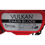 Таль ручна ланцюгова Vulkan HS-C 5т, 3м - Зображення 3