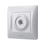 VIDEX BINERA Розетка TV одинарна телевізійна срібний шовк (VF-BNSK1TVME-SS) (20/120) - Зображення 3
