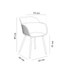 Крісло Tilia Shell-P чорне - Зображення 4