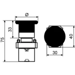 XB2-BS442 Кнопка безпеки. Повернення поворотом. d30mm - Зображення 8