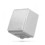 VIDEX BINERA IP65 Вимикач зовнішній 1кл сірий (VF-BNW11-G) (10/100)