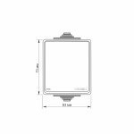 VIDEX BINERA IP65 Вимикач зовнішній 1кл сірий (VF-BNW11-G) (10/100) - Зображення 4