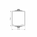 VIDEX BINERA IP65 Вимикач зовнішній 1кл сірий (VF-BNW11-G) (10/100) - Зображення 4