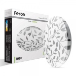 Світлодіодна панель Feron AL536 30W круг накладний 2250Lm 4000K 380*65mm (6422)