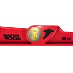 Рівень муляра ударний MASTERTOOL 60 см із зеркальцем 2 капсули 0.5 мм/м 33-0602 - Зображення 5