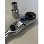 Тріскачка міні 1/4" з шарніром TOPTUL 60 зубців (ісп. з FTDF0810) CHEV0811 - Зображення 6