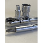 Тріскачка міні 1/4" з шарніром TOPTUL 60 зубців (ісп. з FTDF0810) CHEV0811 - Зображення 8