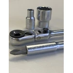 Тріскачка міні 1/4" з шарніром TOPTUL 60 зубців (ісп. з FTDF0810) CHEV0811 - Зображення 8