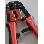 Кліщі для обтиску та зачистки проводів (RJ11/RJ12/RJ45) тріскачкові TOPTUL DKAC2420 - Зображення 3