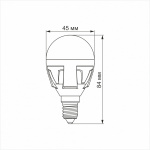 LED лампа VIDEX G45 7W E14 4100K 220V (VL-G45-07144) - Зображення 3
