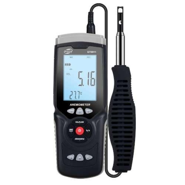 Термоанемометр професійний USB, 0,3-30м / с, 0-45 ° C BENETECH GT8911
