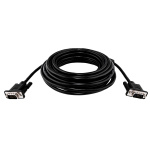 Кабель VGA-10.0BK LogicPower 10 м черный (с двумя ферритовыми кольцами)