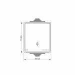 VIDEX BINERA IP65 Вимикач зовнішній 1кл прохідний сірий (VF-BNW11P-G) (10/100) - Зображення 4