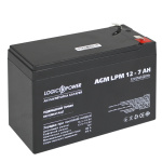 Акумулятор AGM LPM 12V - 7 Ah - Зображення 2